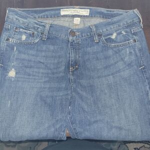 Abercrombie & Fitch Women's Distressed Blue Jeans. Size 12R.